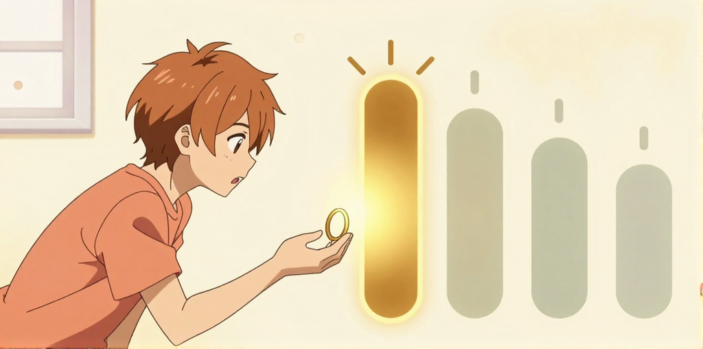 決定係数（R²）のメタファーイラスト
