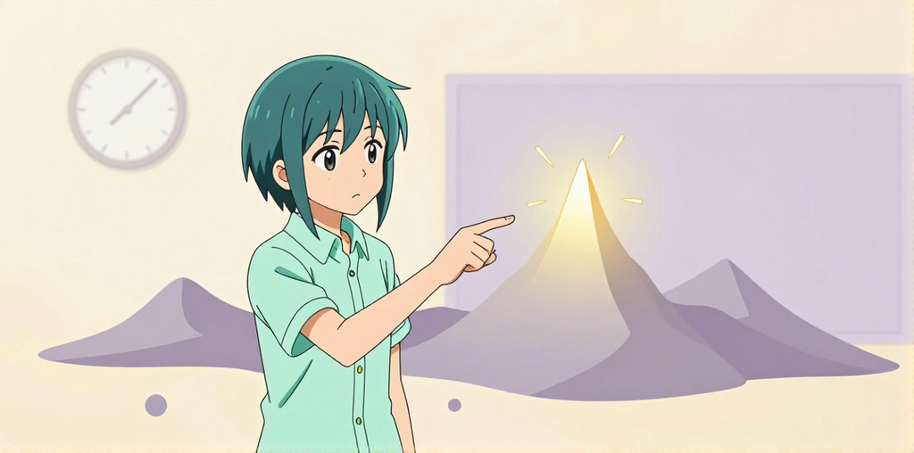 尖度のメタファーイラスト