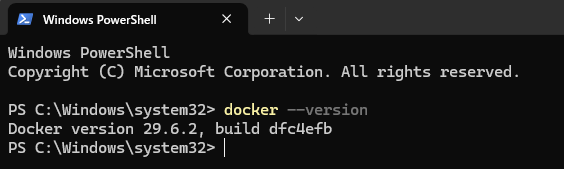 Dockerのバージョン確認