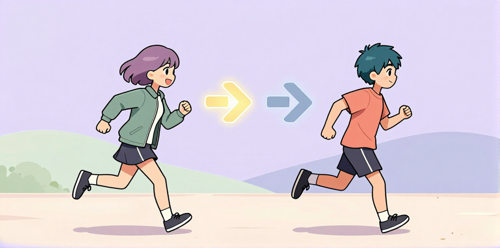 コサイン類似度の比喩イラスト